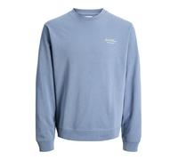 JACK & JONES Jjearchive Graphic Sweat Crew Neck Noos, Blue Mirage., S