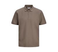 JACK & JONES Jjeaustin Zip Polo SS Noos, Halcón, XXL