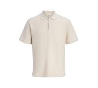 JACK & JONES Jjeaustin Zip Polo SS Noos Pls, Moonbeam, 4XL Hombres
