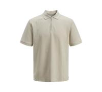 JACK & JONES Jjeaustin Zip Polo SS Noos Pls, Moonbeam, 6XL Hombres