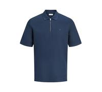 JACK & JONES Jjeaustin Zip Polo SS Sn, Azul Marino, XL