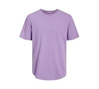 JACK & JONES Jjebasher tee O-Neck SS Noos Camiseta, Rosa Morada, L Hombre