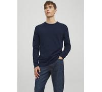 Jersey con cuello redondo de punto fino Hombre Talla XL. Color Azul