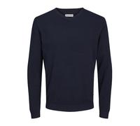JACK & JONES Jjebasic Knit V-Neck Noos Suéter, Azul (Navy), L para Hombre