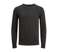 Jack & Jones Suéter Jjebasic Knit V-Neck Tejido Cuello en V Gris oscuro mezclado XXL para hombre