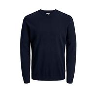 JACK & JONES Jjebasic Knit V-Neck Noos, suéter Hombre, Azul (Navy Blazer Navy Blazer), X-Small