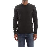 JACK & JONES Jjebasic Knit V-Neck Noos, suéter Hombre, Verde (Deep Depths Detail: Twisted with Black), Small