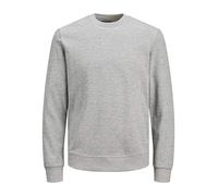Jack & Jones Jjebasic Sweat Crew Neck Noos Sudadera, Gris, M Hombre