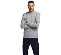 Jack & Jones Jjebasic Sweat Crew Neck Noos Sudadera, Gris, S Hombre