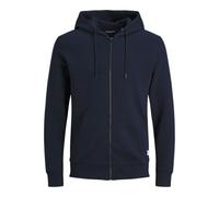Jack & Jones Jjebasic Sweat Zip Hood Noos Sudadera con capucha de deporte, Azul (Navy Blazer), L Hombre