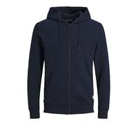 Jack & Jones Jjebasic Sweat Zip Hood Noos Sudadera con capucha de deporte, Azul (Navy Blazer), S Hombre