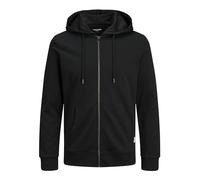 Jack & Jones Jjebasic Sweat Zip Hood Noos Sudadera con capucha de deporte, Negro, M Hombre
