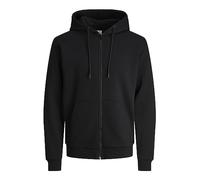 Jack & Jones Jjebasic Sweat Zip Hood Noos Sudadera con capucha de deporte, Negro, M Hombre