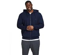 JACK & JONES Jjebasic Sweat Zip Hood PS Chaqueta Deportiva, Navy Blazer/, 5XL Hombre