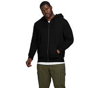 JACK & JONES Jjebasic Sweat Zip Hood PS Chaqueta Deportiva, Negro, 4XL Hombre