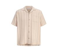 JACK & JONES Jjebradley - Camiseta SS Sn a Rayas, Moonbeam, XL