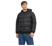 JACK & JONES Jjebradley Light Puffer Hood Noos Black S, Negro, S
