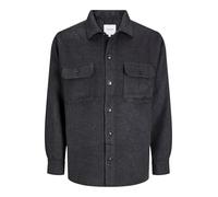 JACK & JONES Jjebradley Ollie-Camiseta de Manga Corta Camisa Larga, Negro, XL para Hombre