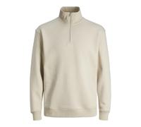 Jack & Jones Jjebradley Sweat Half Zip Noos Sudadera, Hombre, Moonbeam, S