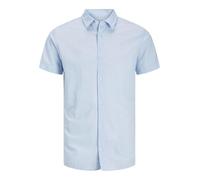 JACK & JONES Jjebreeze-Camiseta SS Sn Pls Camisa de Manga Corta, Color Azul, 3XL Grande Hombres