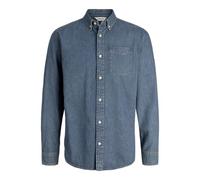 JACK & JONES Jjebrook Jjoxford - Camiseta AKM 990 Noos, Azul Denim., L