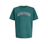 JACK & JONES Jjecaleb Varsity tee SS O-Neck Noos Pls - Talla Extra, Atlantic Deep, 6XL