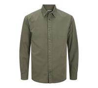 JACK & JONES Jjecharge Faded Shirt LS Noos, Verde Oliva, M