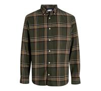 JACK & JONES Jjeclassic Frannel Check Shirt LS Sn Pls - Tallas Grandes, Rosin., 5XL