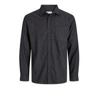 JACK & JONES Jjeclassic Melange Camiseta L/S Sn PLS, Talla Grande, Gris Oscuro, 4XL