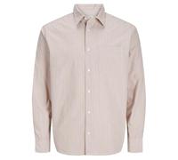 JACK & JONES Jjecody - Camisa de Popelina para Hombre, Manga Larga, Color marrón Oxford, Talla M, Oxford Bronceado, M