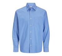 JACK & JONES JJECODY Poplin Camiseta LS SN, Azul Medieval, M