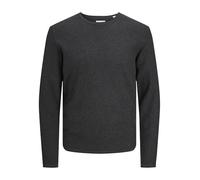 JACK & JONES Jjecooper - Jersey de Punto para Hombre, Gris Oscuro, L