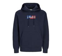 JACK & JONES JJECORP Graphic Sweat Hood Noos, Capitán del Cielo/Detalle: 01, L