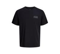 JACK & JONES Jjecorp Logo camiseta SS ONeck Camiseta Cuello Redondo, Negro/Detalles Estampado Pequeño/Negro, S Hombre