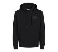 JACK & JONES Jjecorp Logo Sudadera con Capucha , Negro/Detalles Estampado pequeño/Negro, XS para Hombre