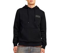 JACK & JONES Jjecorp Logo Sudadera con Capucha , Negro/Detalles Estampado pequeño/Negro, XS para Hombre