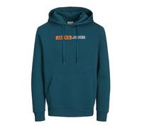 JACK & JONES JJECORP Logo Sudadera con Capucha Play Noos, Azul Oscuro/Estampado: Play 5, L