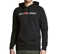 JACK & JONES Jjecorp Logo Sweat Hood, Capucha Hombre, Negro (Black Detail:Reg Fit), XL