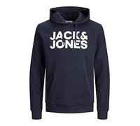 JACK & JONES Jjecorp Logo Sweat Hood Capucha, Navy Blue Detail 3, XXL para Hombre