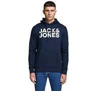 JACK & JONES Jjecorp Logo Sweat Hood Capucha, Navy Blue Detail 3, XXL para Hombre