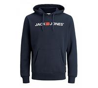 JACK & JONES Jjecorp Logo Sweat Hood Noos, Capucha Hombre, Azul (Navy Blazer Detail: Reg Fit), X-Large