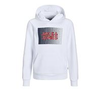 JACK & JONES Jjecorp Logo Sweat Hood Play Noos Jnr Sudadera con Capucha, Blanco, 152 para Niños