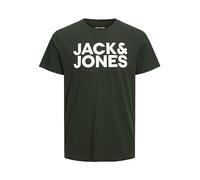 JACK & JONES Jjecorp Logo tee SS O-Neck Noos Camiseta Cuello Redondo, Mountain View Fit:Slim/Large Print, L Hombre
