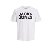 Jack & Jones Camiseta Jjecorp Logo Tee SS O-neck Noos blanco estampado negro slim L Hombre