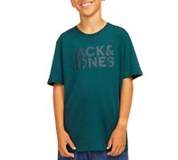 Jack & Jones Jjecorp Logo Tee Ss O-neck Sn Jnr Camiseta, Niños, Deep Teal/Print:jr /Large Print W.deep Teal, N/A