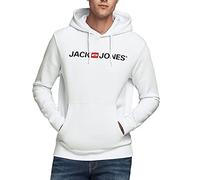 JACK & JONES JJECORP Old Logo Sweat Hood Sudadera con Capucha, Blanco, L para Hombre