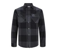 JACK & JONES Jjedarren - Overshirt de Buffalo LS Noos, Asfalto, XL
