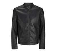 JACK & JONES Jjedylan Clean PU Jacket Noos Chaqueta de Motorista, Negro, XL para Hombre