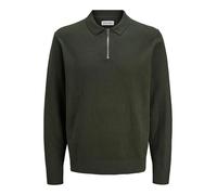 JACK & JONES Jjeemil Knit Polo Half Zip LS Noos, Mochila, S Hombres