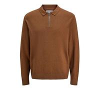 JACK & JONES Jjeemil Knit Polo Half Zip LS Noos, Monks Robe, L para Hombre